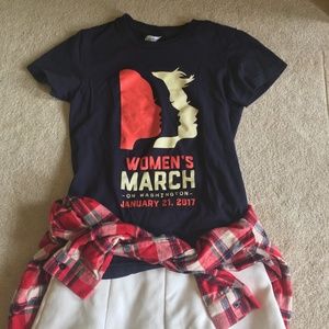 American Apparel Navy Blue Women's March T-Shirt